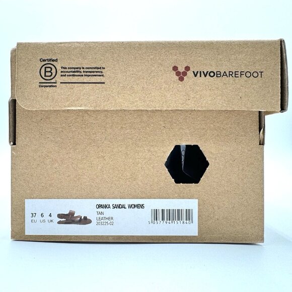 Vivobarefoot Opanka Sandals Leather Women’s Size 6 / EU 37 Tan 203225-02 - Picture 8 of 8